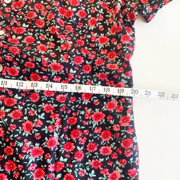 JBS Ltd Dresses Jbs Ltd Vtg Floral Button Front Dress Womens 8